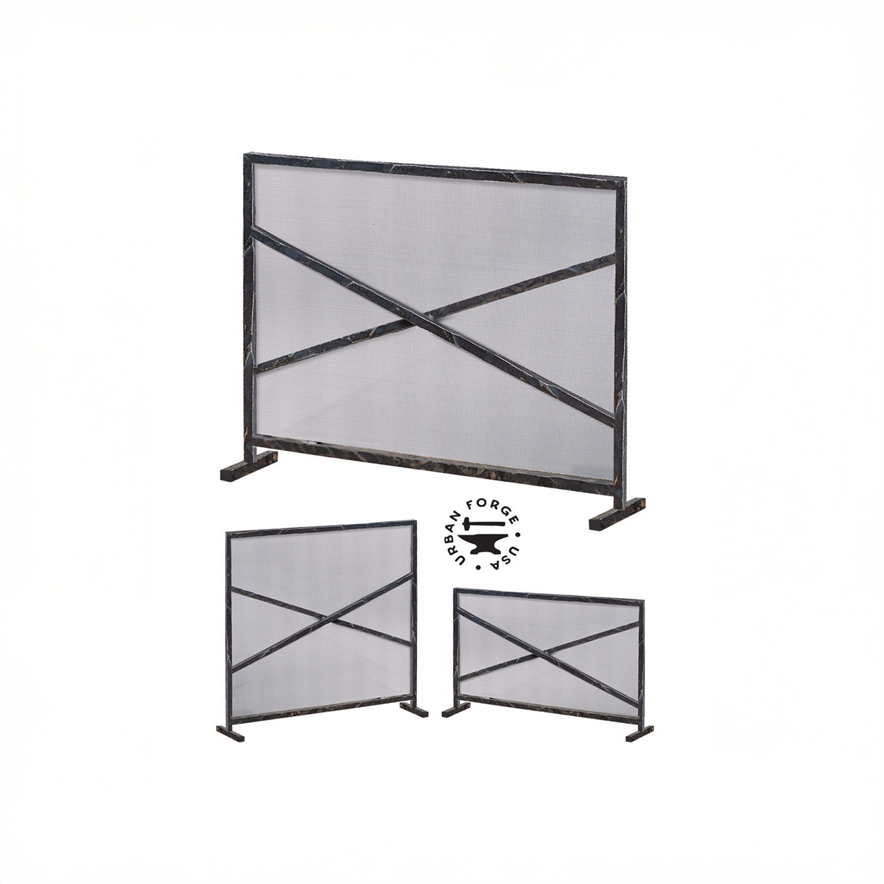 Urban Forge Custom Size Meridian Fire Screen