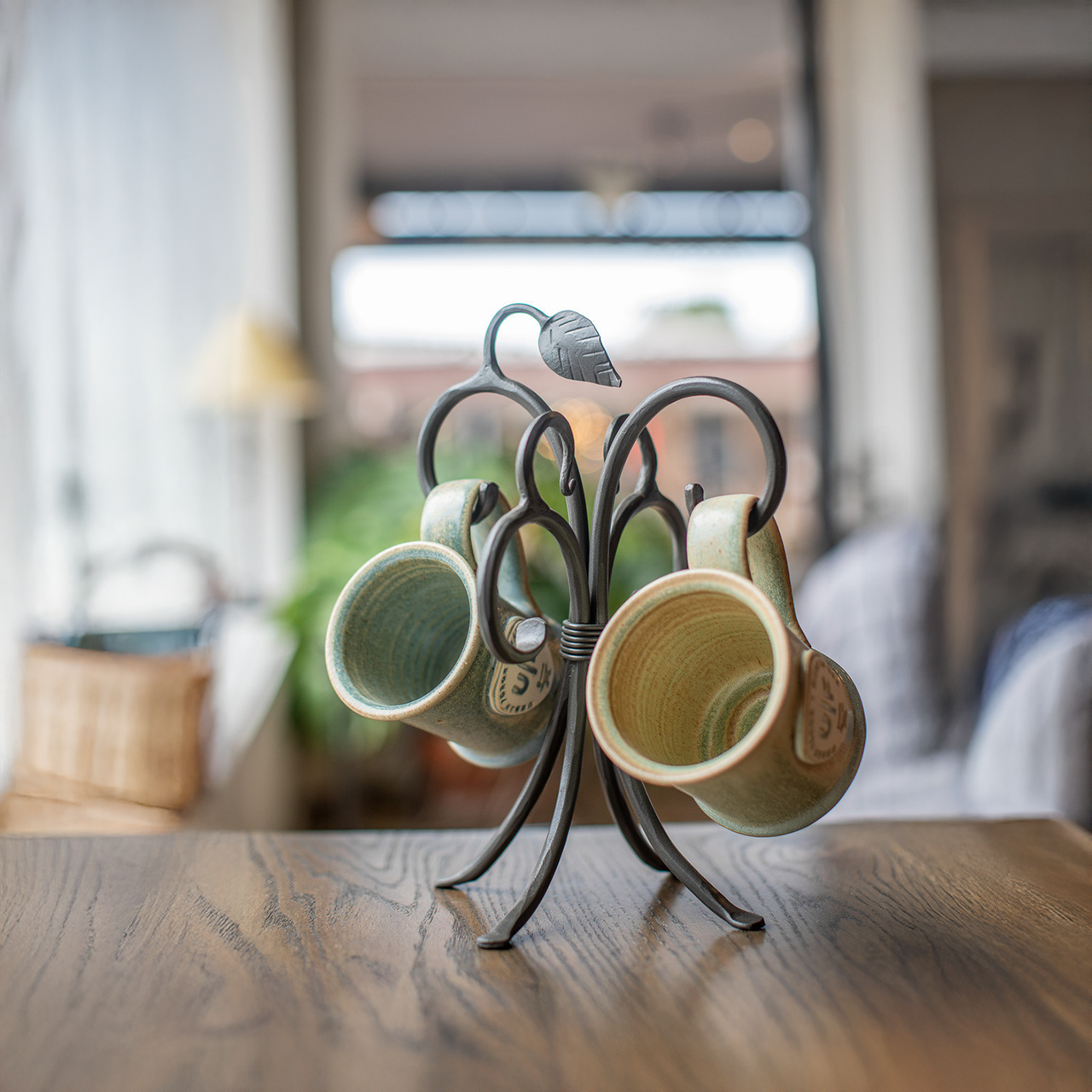 Sassafras Hand Forged Iron Mug Rack – Urban Forge1
