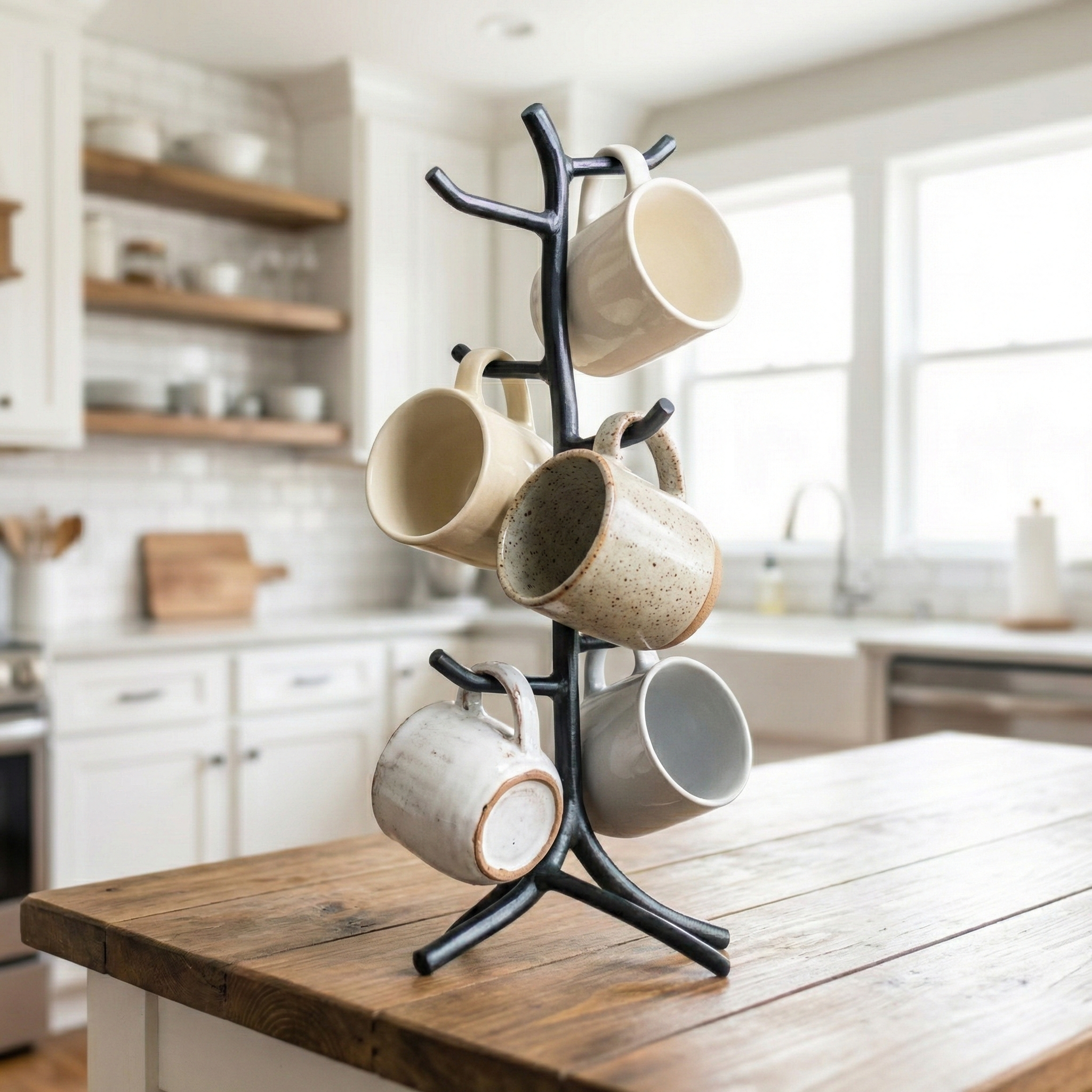 Twig Hand-Forged Mug Tree