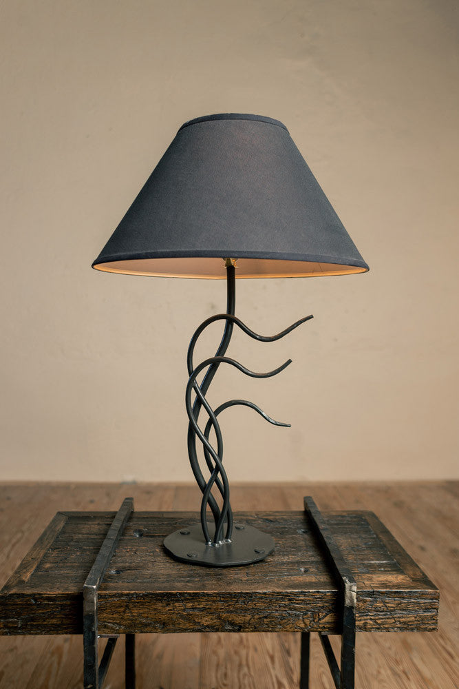 Urban Forge Windblown Iron Table Lamp