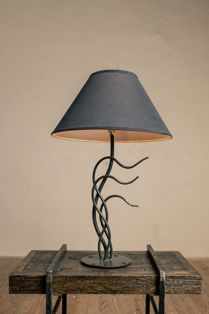 Urban Forge Windblown Iron Table Lamp