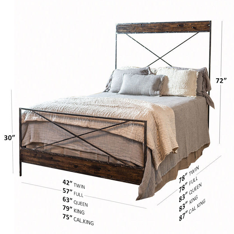 Urban Forge Meridian Hand-Forged Iron Bed