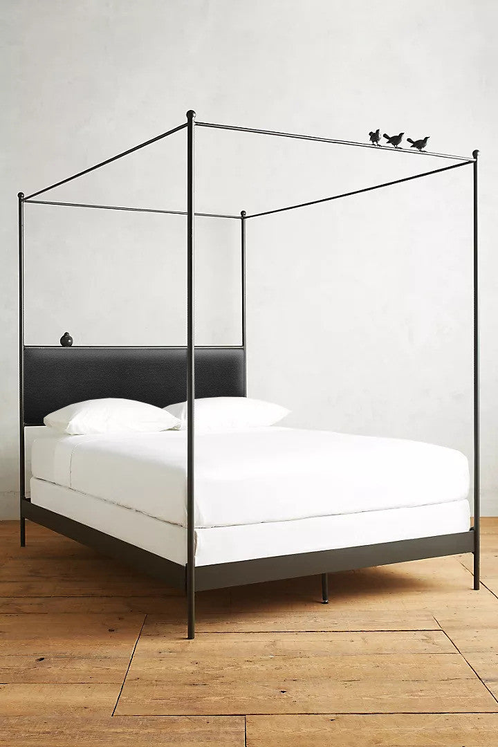 Urban Forge USA Bird on a Wire Wrought Iron Canopy Bed