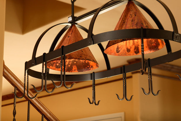 Urban Forge Dutch Oval Hand-Forged Iron Pot Rack