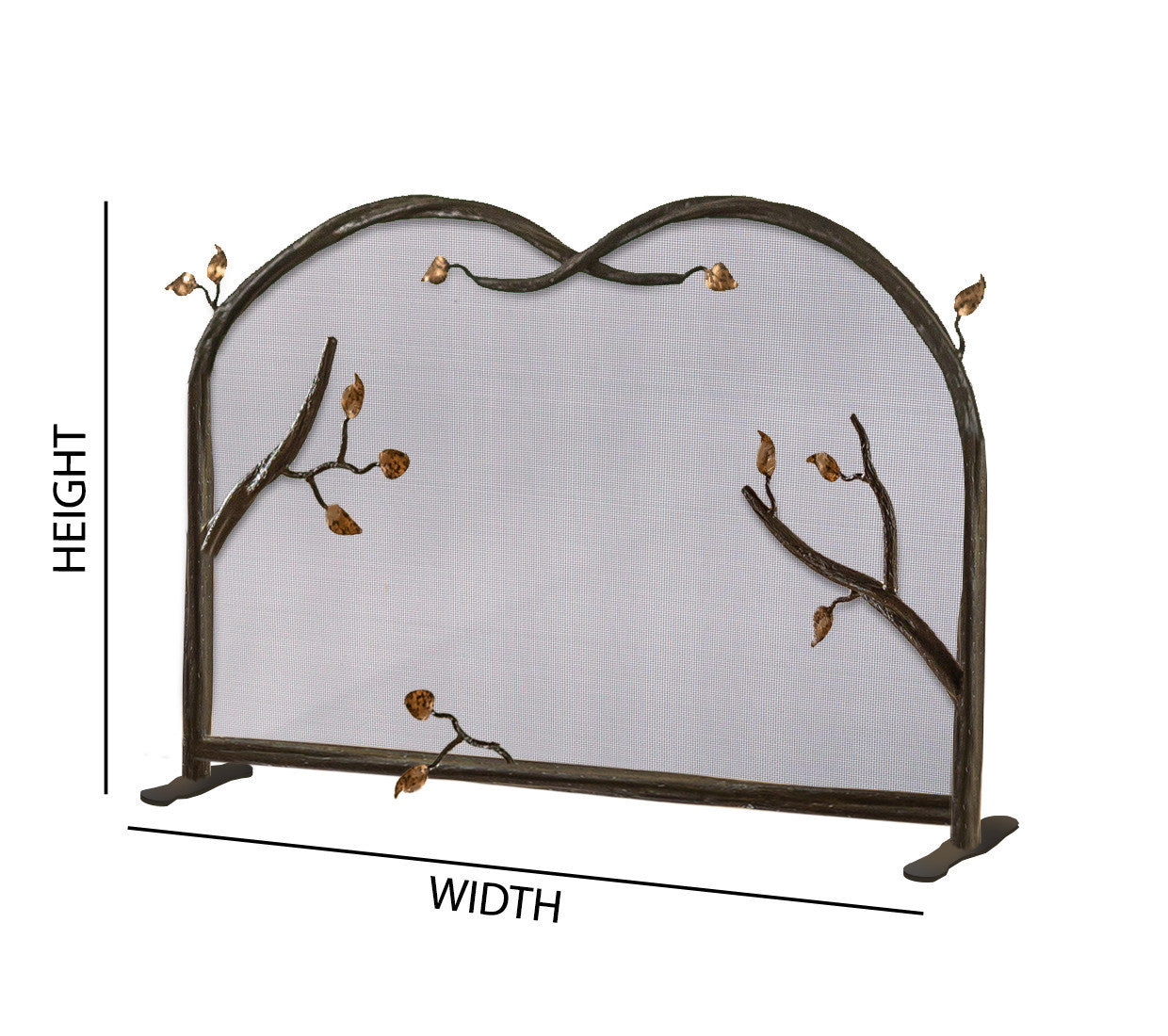 Urban Forge Custom Size Elm Springs Fire Screen