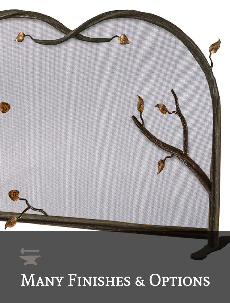 Urban Forge Custom Size Elm Springs Fire Screen