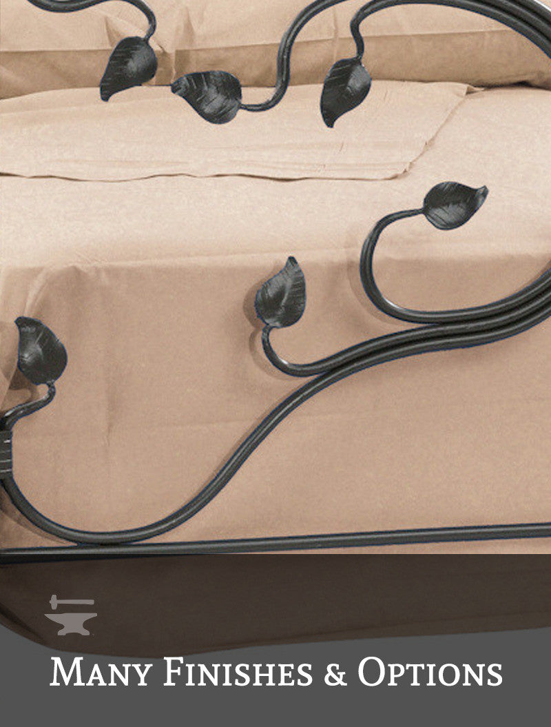 Urban Forge Fair Oak Wrought Iron Bed