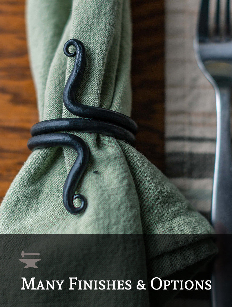Urban Forge Spring Napkin Ring - Set of 4