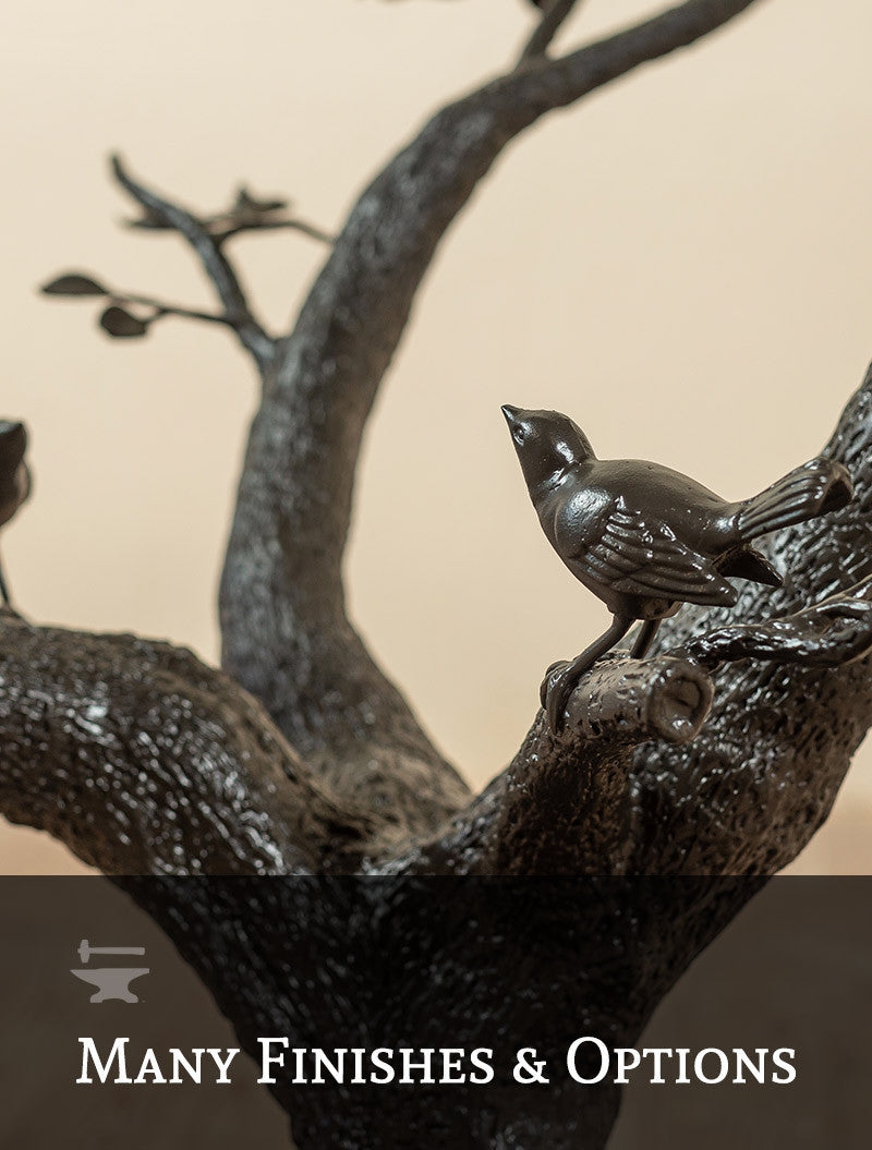 Urban Forge Tree of Life Dining Table With Wrought Iron Base