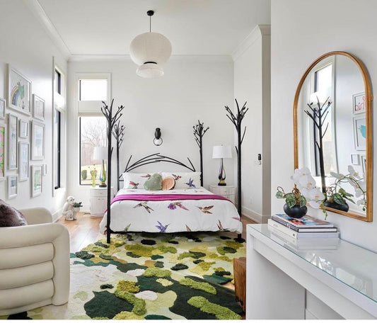 Architectural Digest Feature: Celebrity Couple Debby Ryan and Josh Dun's Sapling Bed from Urban Forge