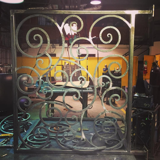 Custom Rail Section Scroll-work