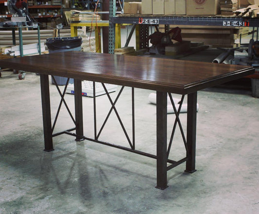 Custom Forged Iron Dining Table