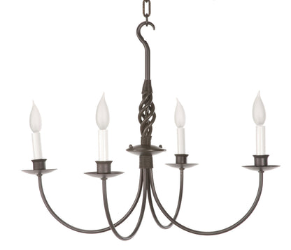 Woven Hand-Forged Iron Chandelier