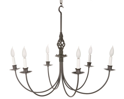 Woven Hand-Forged Iron Chandelier