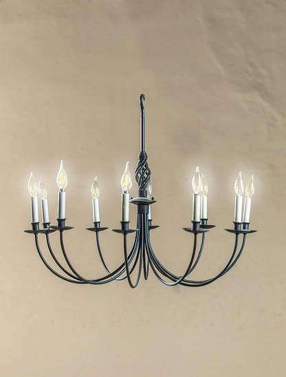 Woven Hand-Forged Iron Chandelier