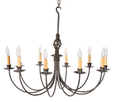 Urban Forge Woven Hand-Forged Iron Chandelier