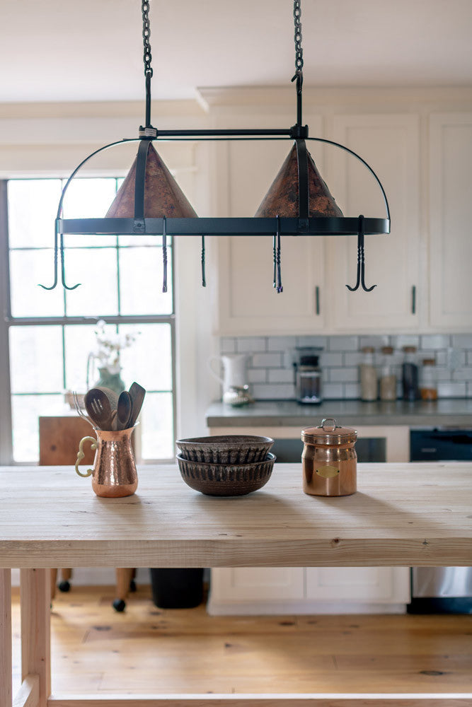 Urban Forge Dutch Oval Hand-Forged Iron Pot Rack