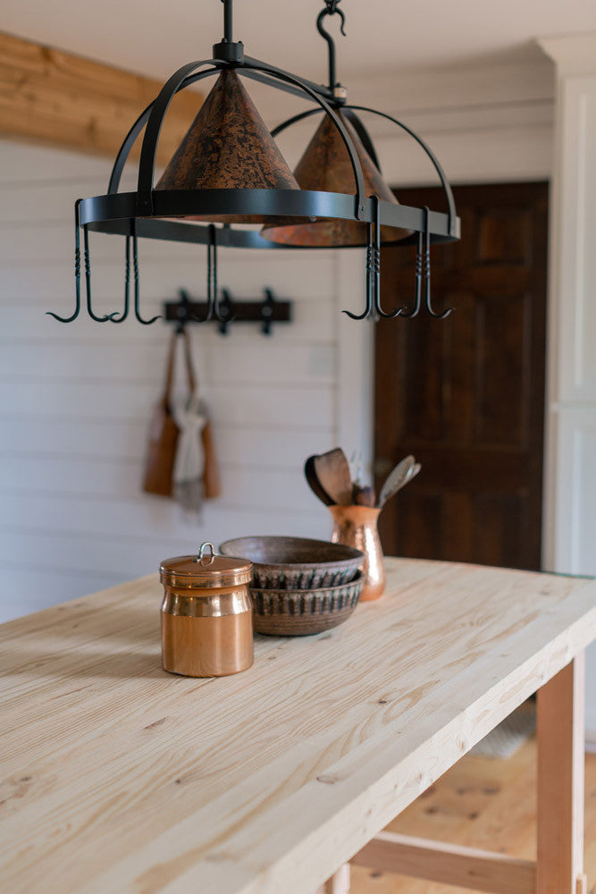 Urban Forge Dutch Oval Hand-Forged Iron Pot Rack