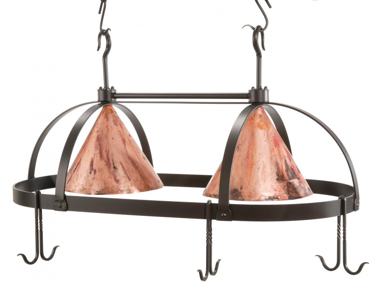 Urban Forge Dutch Oval Hand-Forged Iron Pot Rack