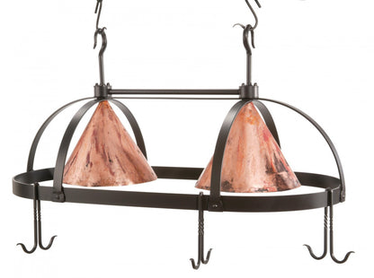 Urban Forge Dutch Oval Hand-Forged Iron Pot Rack