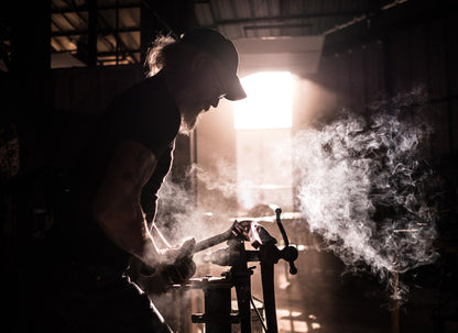 Urban Forge Foundry Hand-Forged Backless Stool