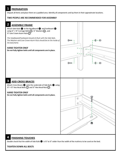 Urban Forge Twist Iron Bed