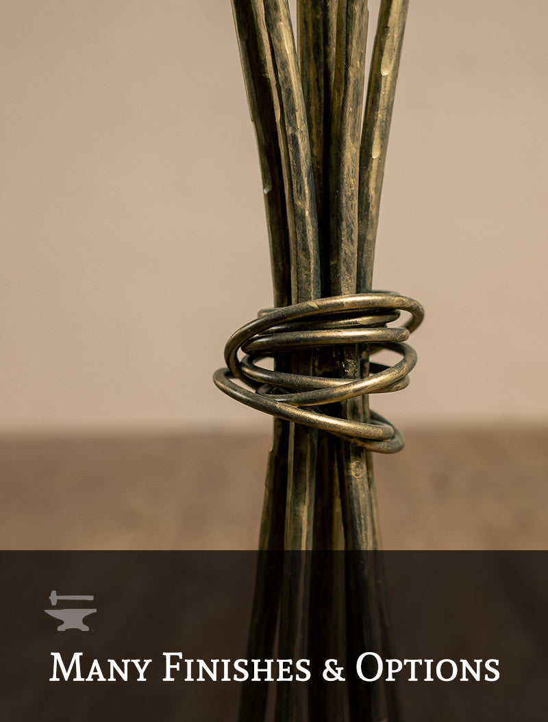 Urban Forge Black River Iron Floor Lamp