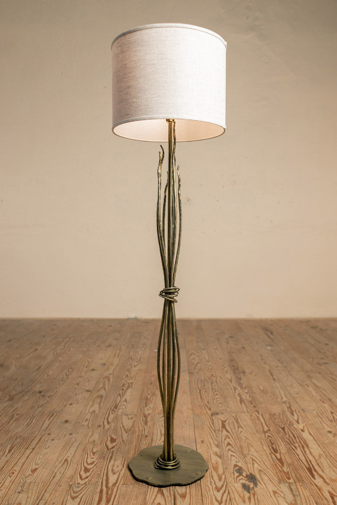 Urban Forge Black River Iron Floor Lamp