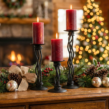 Black River Iron Renaissance Single Candle Holder