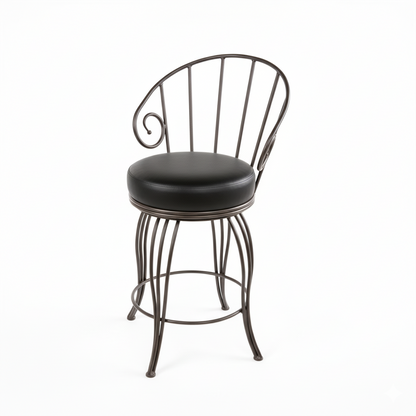 Caraway Iron Stool with Swivel Seat