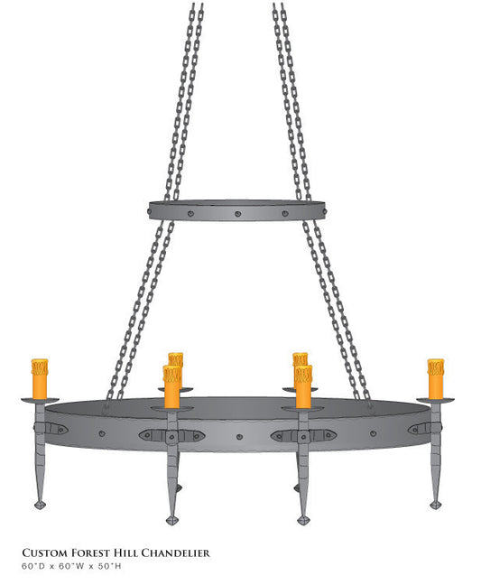 Custom Blackwell Chandelier