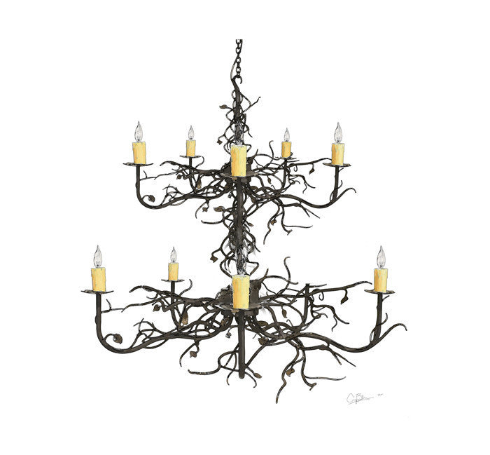 Custom 2 Tier Violet Hill Chandelier