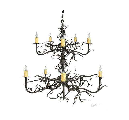 Custom 2 Tier Violet Hill Chandelier