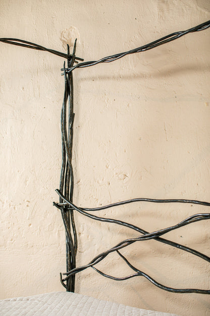 Urban Forge Driftwood Arbor Forged Iron Canopy Bed