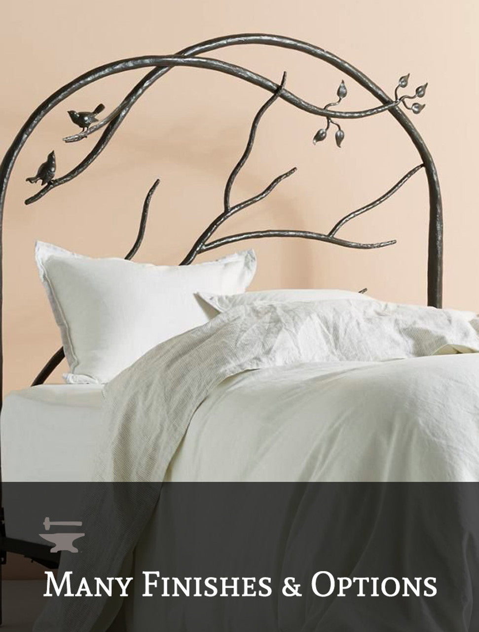 Forest Archway Hand-Forged Iron Bed