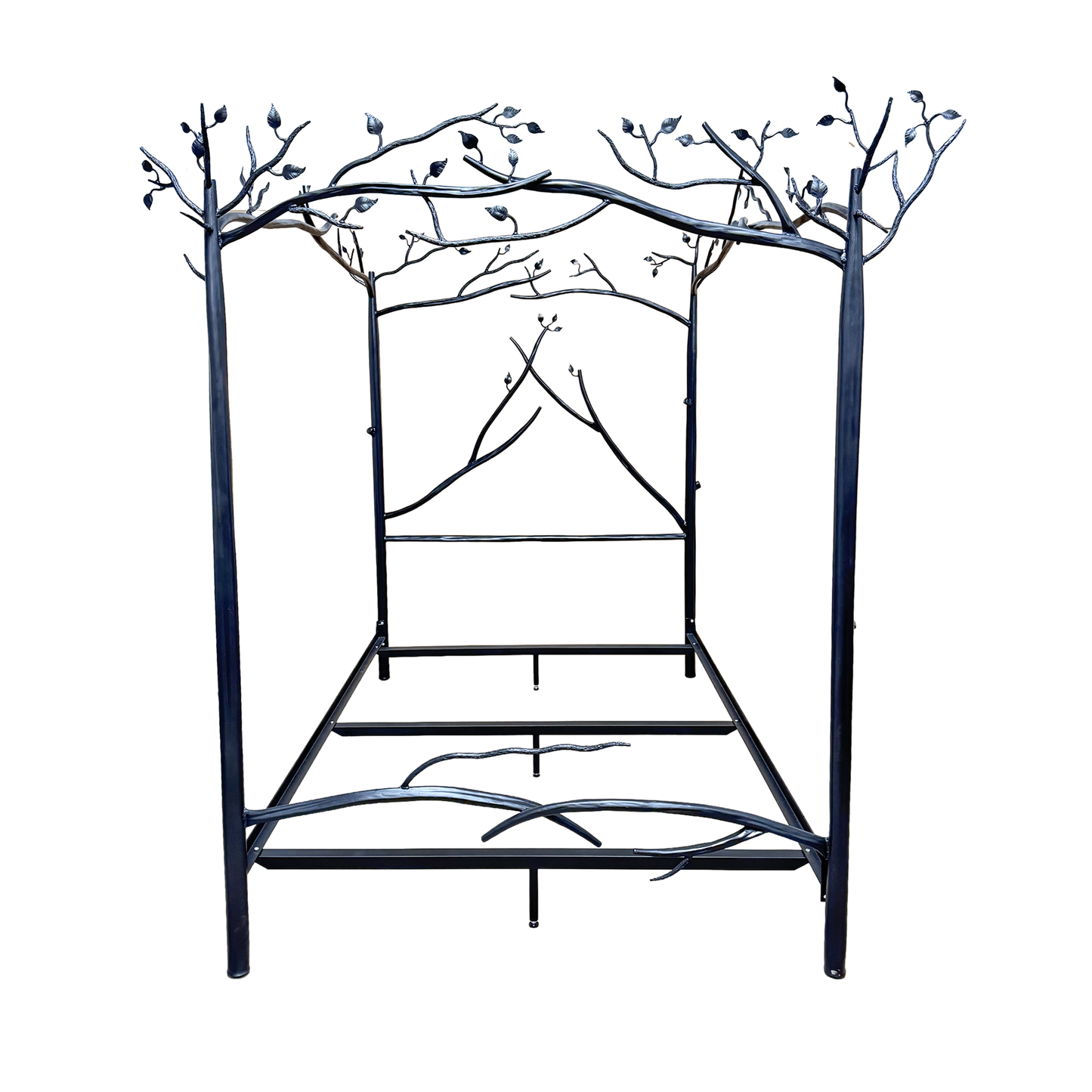 Forest Canopy Hand-Forged Iron Bed
