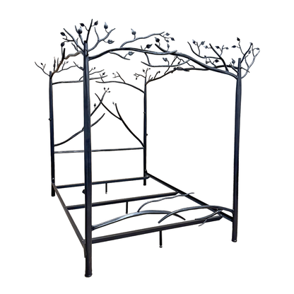 Forest Canopy Hand-Forged Iron Bed