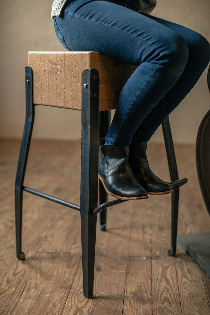 Urban Forge Foundry Hand-Forged Backless Stool