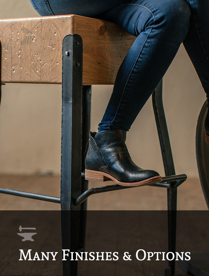 Urban Forge Foundry Hand-Forged Backless Stool