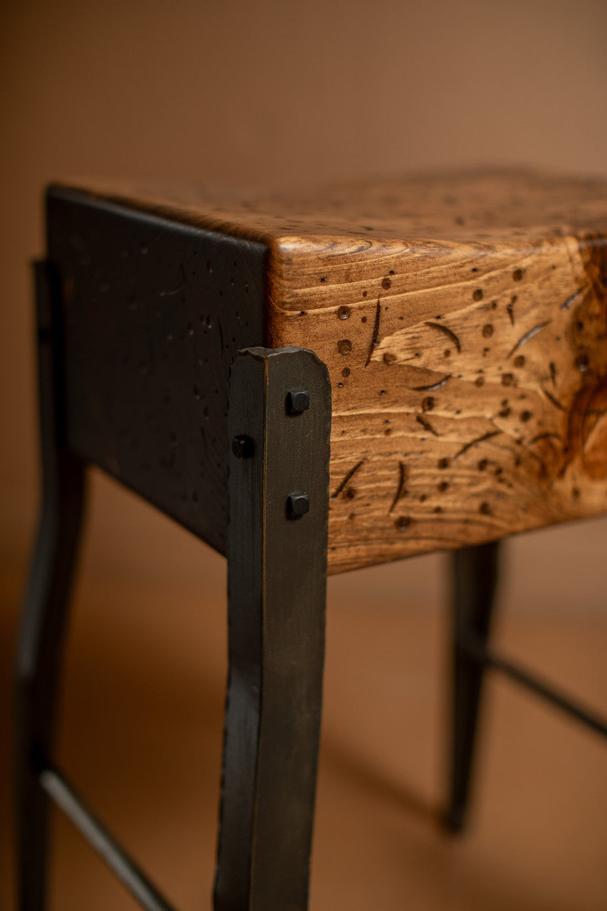 Urban Forge Foundry Hand-Forged Backless Stool