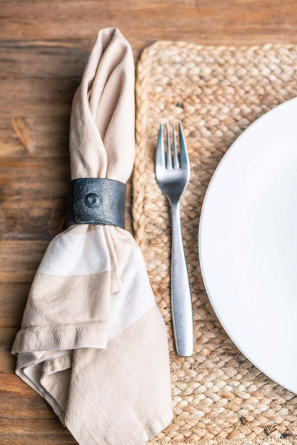 Urban Forge Cufflink Napkin Ring - Set of 4