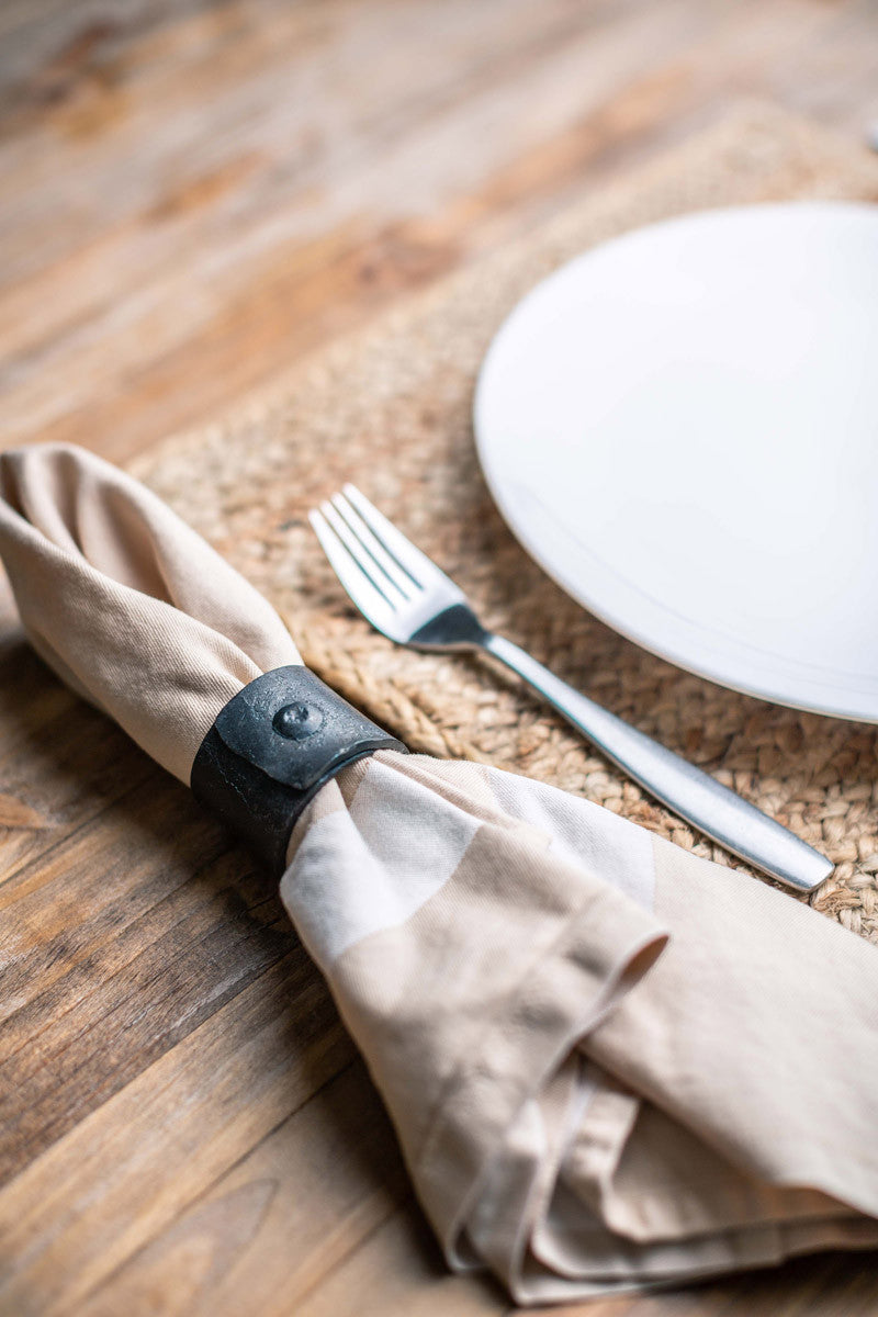 Urban Forge Cufflink Napkin Ring - Set of 4