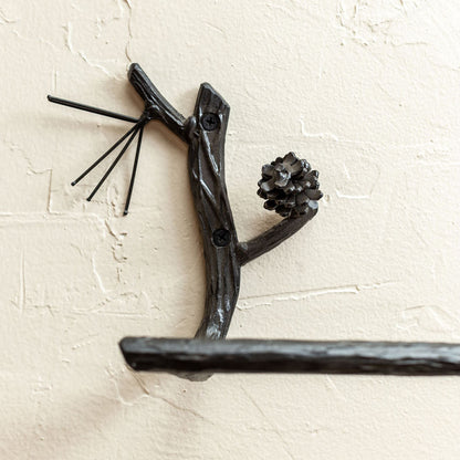 Urban Forge Evergreen Hand-Forged Iron Towel Bar