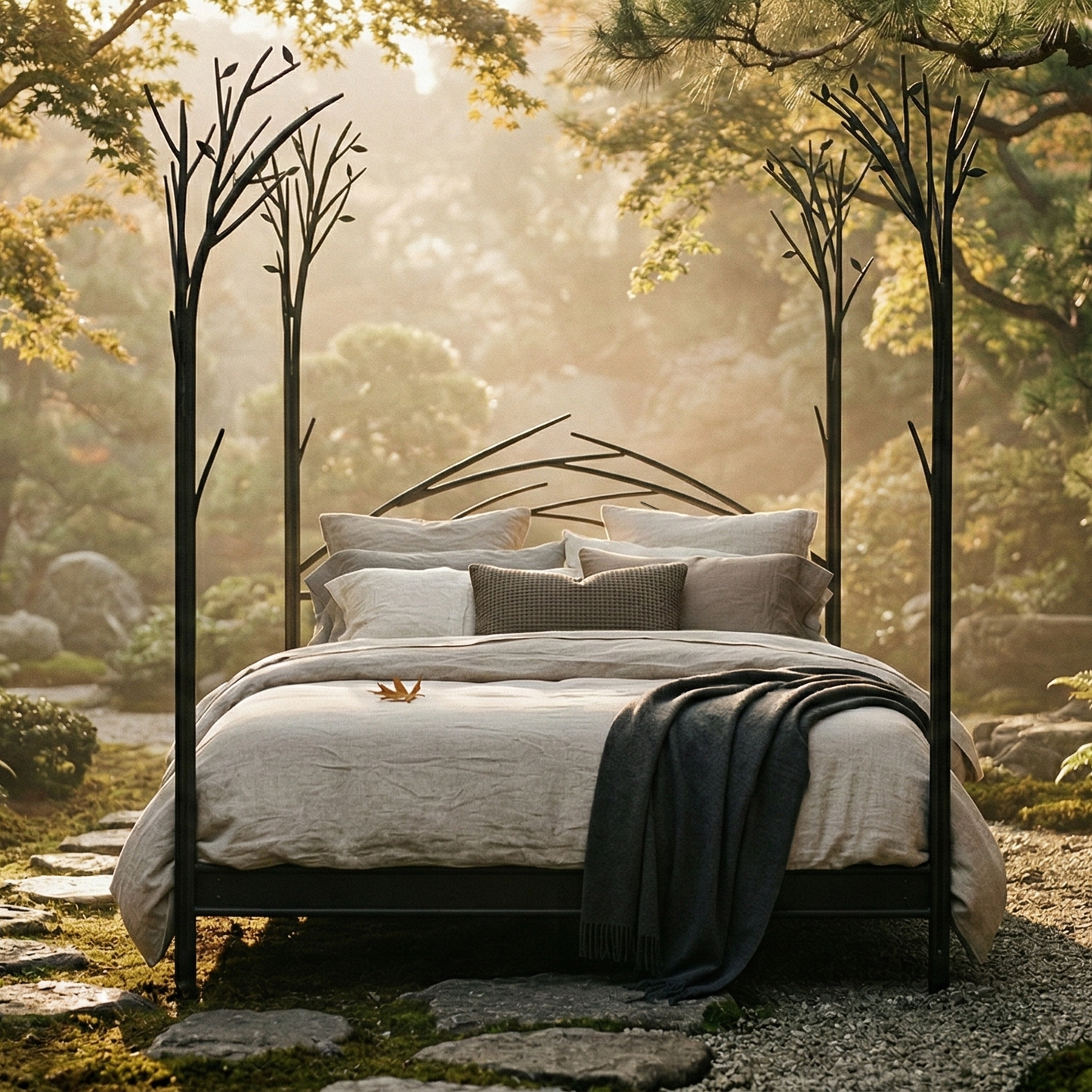 Sapling Forged Iron Bed