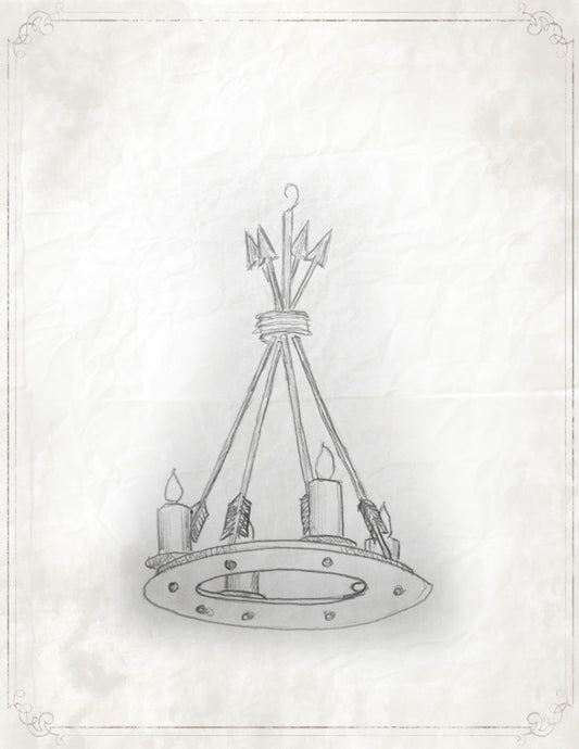 Custom Tribal Chandelier