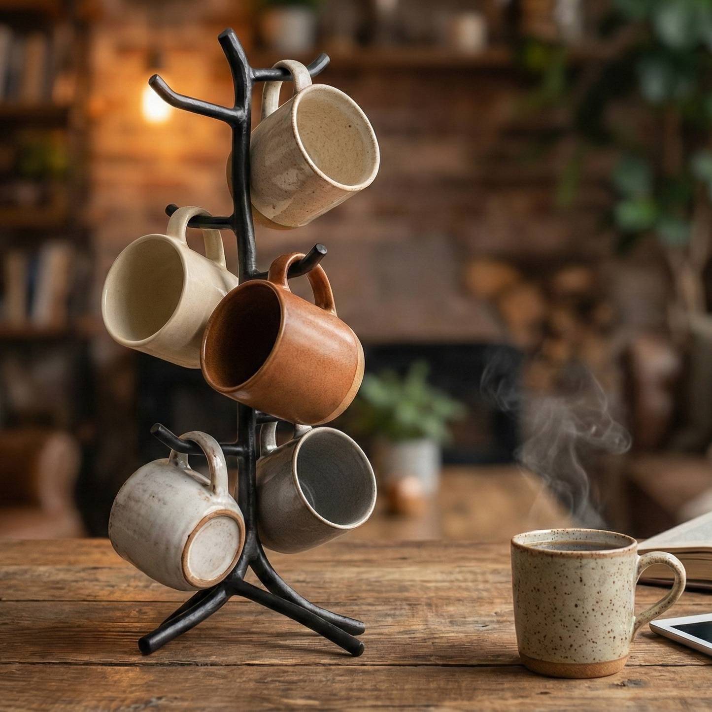 Twig Hand-Forged Mug Tree