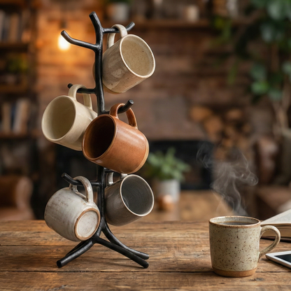 Twig Hand-Forged Mug Tree
