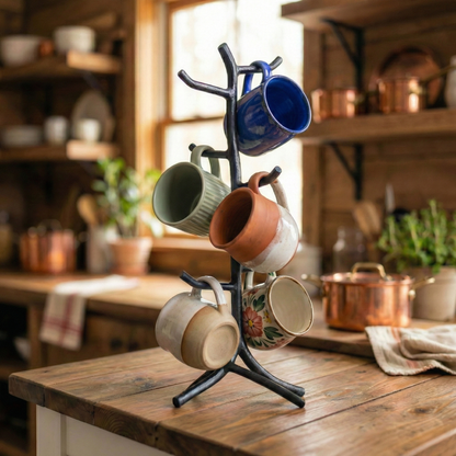 Twig Hand-Forged Mug Tree