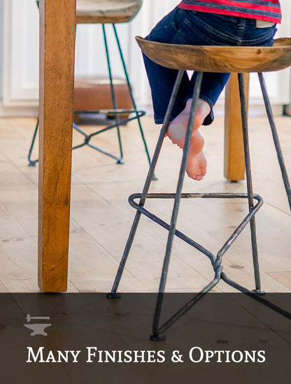 Urban Forge Twist Wrought Iron Stool