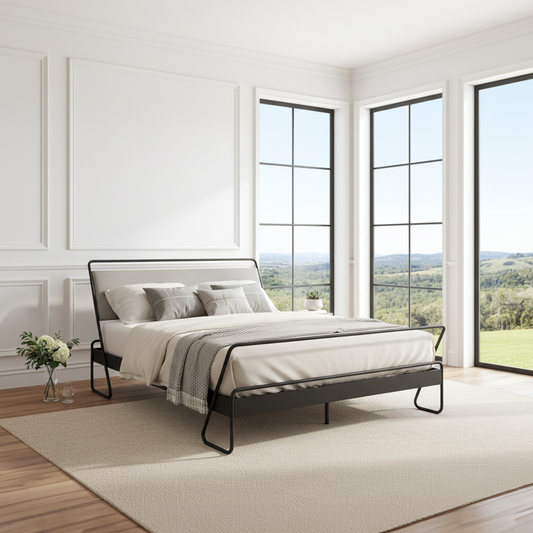 Alma Hand-Forged Iron Platform Bed